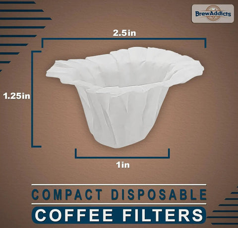 300 Count Disposable Compact Paper Coffee Filters Compatible With Keurig Brewers And K Cup Reusable Pods For Single Use Smooth Sediment Free Coffee And Space Saving Grab And Go Design For Everyday Brews