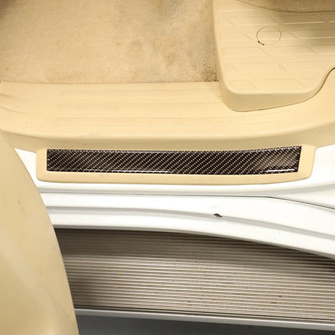 Toyota Land Cruiser Prado Door Sill Protectors Stickers Carbon Fiber Edge Guards Trim for 2010 2017 Models Easy Install