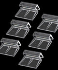 Heavy Duty Aquarium Lid Clips For Rimless Fish Tank Six Pack Glass Top Holders clear PVC clamps for 6mm acrylic tanks.