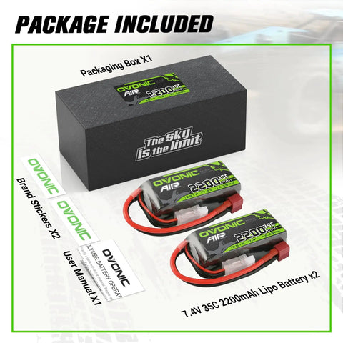 2S 2200mAh LiPo Battery With Dean Style T Connector For RC Planes Choppers And Quadcopters FPV Racing Drones 35C Continuous