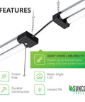 Sixteen Pack 4 Ft LED Shop Light For Garage And Workshop, Linkable Frosted Fixture with pull chain, 5000K Daylight.