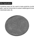 Round Graphite Block Disk Ingot For Melting And Electrolysis High Purity Graphite Electrode Plate Sheet 23x1.2mm