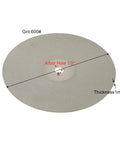 Six-Piece Diamond Flat Lap Wheel Discs 8 Inch By One Half Inch Arbor Pro Grade All-In-One Abrasive Lap Set with Grit 600