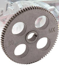 T80 Mini Lathe Gear Replacement Part For MX 210 WM 210 8x16 Lathe Machine, 80 teeth, close-up view