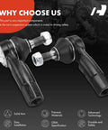 Pair Of Front Outer Tie Rod Ends For Volkswagen And Audi Vehicles Fits Jetta, Golf, Beetle, durable steering components on display