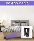 16 Piece Adjustable Leveling Feet Set For Cabinets, Wardrobes, And Tables, 2.2 Inch L Shaped Heavy Duty Metal Levelers in bedroom