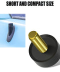 Antenna Delete Cap For Ford F Series Trucks And Bronco, black rubber and copper cover for clean low-profile antenna base, shown installed.