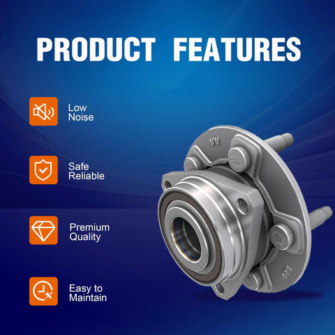 Front Or Rear Wheel Hub Bearing Assembly Fits 2010-2017 Chevrolet Equinox Malibu Impala 2010-2017 GMC Terrain Buick LaCrosse