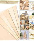 Basswood craft sheets, 4x8x1/8 in, unfinished natural wood; 20-pack for DIY ornaments and laser cutting (Amazon).