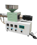 Heavy Duty Single Screw Filament Extruder For 3D Printer Roll Out Dope PEEK ABS PLA Plastic Wire With Turbo Heat Press System side view.