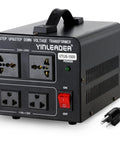 1500W Voltage Converter Transformer 110V To 220V And 220V To 110V Step Up Down Power Adapter front view