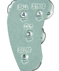 Aluminum Umpire Indicator With Four Dials For Baseball Scorekeeping And Calls, Handheld Precision Instrument With Thumb Indents