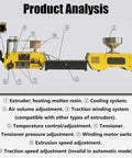 Hustle Ready Desktop Filament Extruder Machine With Integrated Auto Coil Winder for Zero Sweat Plastic Recycling and steady filament production overview.