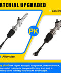 Comparison of TXT Steering Rack And Gear Box Assembly in alloy steel vs cast iron for Golf Cart EZGO TXT MPT 2001 Up