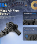 Mass Air Flow Sensor MAF For Honda Accord CR V Civic Acura RDX 2016 2020 Replacement Fits 1.5L And 2.0L Engines