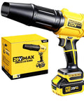 Cordless Leaf Blower For 20V Max Batteries With Light Brushless Motor 720 CFM At 180 MPH Portable Handheld Tool with box in view