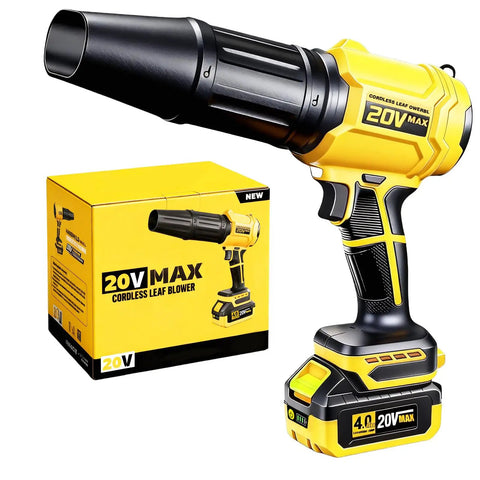 Cordless Leaf Blower For 20V Max Batteries With Light Brushless Motor 720 CFM At 180 MPH Portable Handheld Tool with box in view