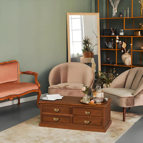 Tough As Nails Antique Brass Cabinet Pulls And Drawer Handles With Exact 3 Inch Hole Center Solid Zinc Alloy build on a wooden coffee table.