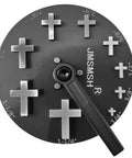 Disc Cutter Cross Shape Set Of 9 Punches For Jewelry Making Pendant Forming Mold Dope Pro Grade SKH-9 Steel Disc Cutter