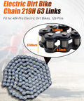 Heavy Duty 219H Chain With 126 Pins For 48V Pro Electric Dirt Bikes Built Tough With Premium Metal High Strength Wear
