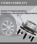 Front And Rear Wheel Bearing Hubs Assembly For 2011 2019 Ford Explorer And 2013 2019 Police Interceptor Utility, 5 Lug, ABS Compatible, Fits Front Or Rear, Replaces 512460, 1 Piece Replacement