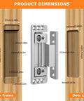 Hidden Door Hinges 2 Pack Adjustable Concealed Hinges Load Bearing 110 Lbs Heavy Duty Pivot Hinge 110 Degree Swing