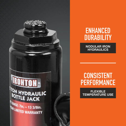 Built Like A Tank 2 Ton Hydraulic Bottle Jack For Garage Crews Daily Drivers And Pros Featuring Heavy Steel Body And Grease Resistant Finish To Power Through Tough Lift Tasks