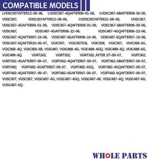 List of compatible models for upgraded replacement burner grate for black cooktop fits Viking ranges non OEM part AP5315261 952543