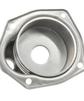 Water Pump Impeller Repair Kit For Mercury Marine 75 115 HP Outboard Engines Includes Impeller Wear Plate Nylon PA66 Tube Non Asbestos Gasket And Neoprene Impeller Cross References 46 8M0113799 43024A7 Sierra 18 3688 metal wear plate top view