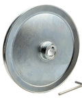 Boss Grade 10 Inch Diameter Single Groove V Belt Pulley For A, B, 5L And 4L V Belts With 1 Inch Bore Motor Pulley Carbon Steel 1020 Zinc Plated For Rust Resistance Standard Keyseat Includes Screws And Wrench