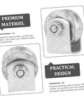 Veemoon heavy-duty V-groove wheel pulley caster with cast-iron wheel and bolt-on bracket for garage door installation.