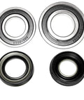 Heavy Duty Front Loading Washer Bearing And Lip Seal Repair Kit features durable black and stainless steel bearings and seals.