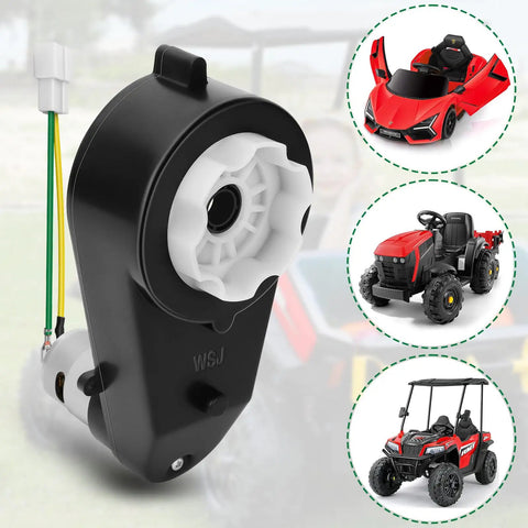 24V Kids Ride On Car Motor Gearbox Upgrade Kit With 40000RPM High Speed Drive 12mm Shaft 35mm Motor Diameter Durable