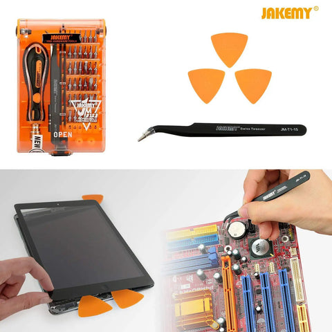 Magnetic Precision Screwdriver Set With 36 Bit Types 43 In 1 Repair Kit Including Opening Tools Tweezers Extension Bar Pry Picks For Phones PC And Electronics Do It All For iPhone Android And More