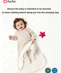 Baby wearing Bamboo Viscose Baby Sleep Sack 0.5 TOG Beige for 0-6 Months Crazy Soft and Breathable with Comfortable Neckline