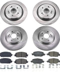 PowerStop front and rear brake kit for Honda CR-V 2017-25: four rotors, eight ceramic brake pads, hardware
