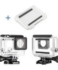 Waterproof Dive Housing For GoPro Hero 3 3 Plus And 4 Cameras With BacPac Screen, 40M Underwater Case, front and back views
