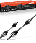 Front CV Axle Shaft Assembly Set For Toyota Sienna 2004 To 2010 V6 33L And 35L FWD Only With Neoprene Outboard Boot Premium Replacement Drive Axles Two Pack Durable, two CV axles shown