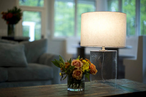 Living room lamp and flowers with Pro Series A21 3-Way LED Bulb 40/60/100W Equivalents For Real Brightness, soft lighting
