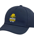 Navy Blue Adjustable Printed Five Panel Baseball Hat For Warehouse Workers, Pallet Crew, One Size Fits Most, Durable Structured Cap