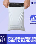 10x13 Heavy Duty Poly Mailers 30 Pack White 3 Mil Waterproof Tear Resistant Self Sealing Shipping Bags For Small Business And Clothing