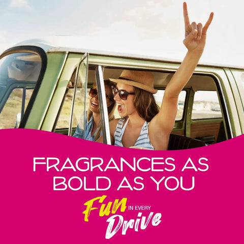 Power Bloc Car Air Freshener Coronado Cherry Scent With Biodegradable Fiber Pad And Up To 45 Day Longevity Eco Friendly Design For A Fresh Ride Made In The USA in car