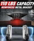 Heavy Duty Vertical Door Rollers Fix Drooping Sliding Doors Bottom Wheel Kits With Reinforced Steel Brackets 110 lbs capacity detail.