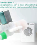 Genuine DC97-15459G Washer Water Inlet Valve Replacement with Mounting Bracket shown with washing machine