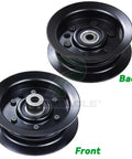 Flat Idler Pulley Replacement For Toro Timecutter SS5000 Deck 50 Inch And 42 Inch Models 132-9420 front and back view