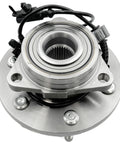 Front view of Front Wheel Hub And Bearing Assembly For 2007 2014 GM Full Size SUVs And Trucks 4WD Bolt On Direct Fit Including Escalade Suburban