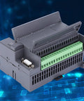 Industrial Grade 32 Bit PLC Controller Board With Anti Interference 16 Relay Outputs High Speed MCU in a tech background