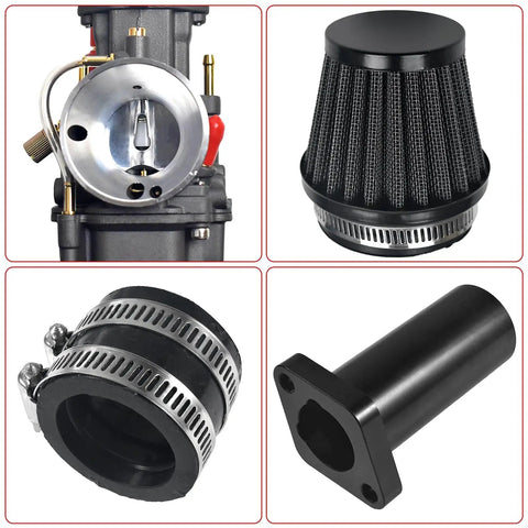 Go To 28mm Carburetor With Air Filter Manifold Kit For Predator 212cc 224cc 196cc And Coleman CT200U Ex BT200X Mini Bike Go Kart Engines