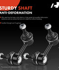 Two Pack Rear Sway Bar Links For Honda CR V 2007 2017 Stabilizer End Links Replacement Kit To Tighten Handling And Enhance Ride Quality Durable Zinc Plated Steel And Easy Bolt On Install showing sturdy shaft and anti-deformation features