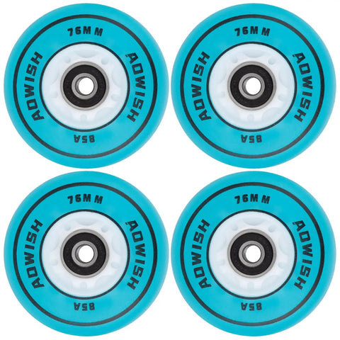 Dope Light Up Inline Skate Wheels With LED Lights No Batteries Needed Powered By Centrifugal Force Flashing Roller Skate Wheels